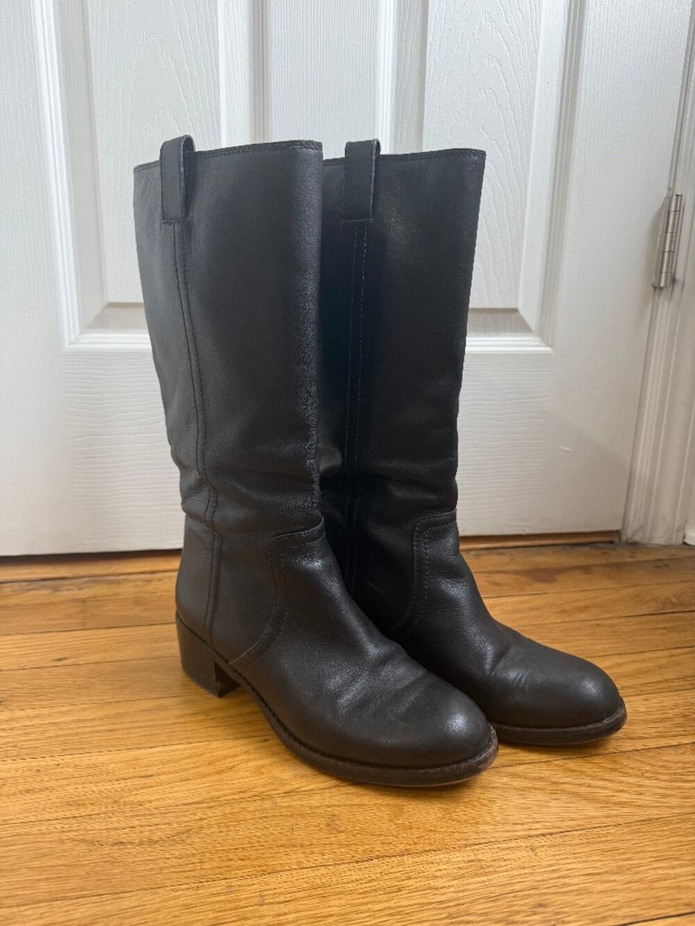 Madewell Leather Boots in Black